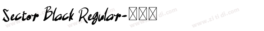Sector Black Regular字体转换